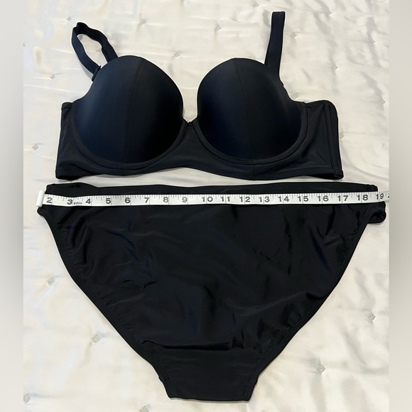 NWT Old Navy Convertible Halter Top Bathing Suit (Black; size XL) - Picture 5 of 10